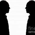 two men silhouette